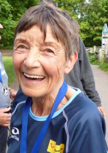 Sigrid Eichner beim Wolfgang-Zieger-Gedächtnislauf am 1. Mai 2014. (Foto: Jörg Levermann)